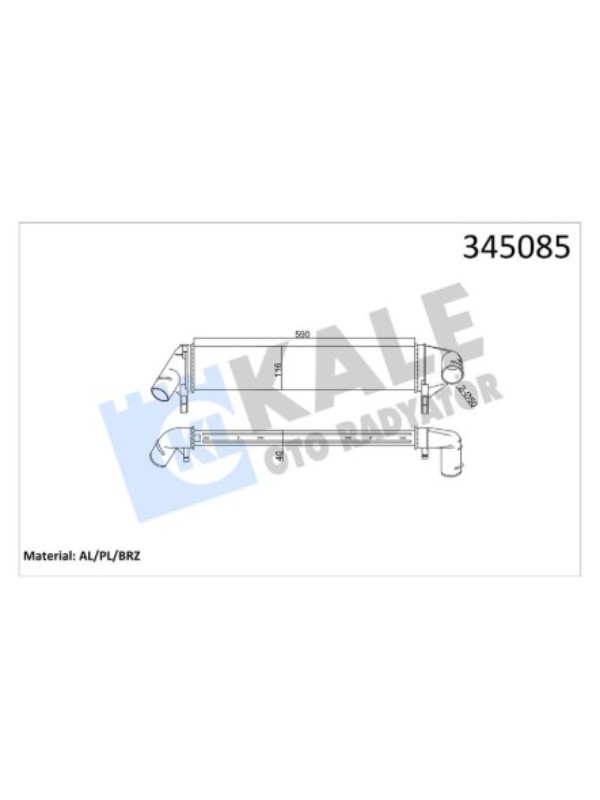 TURBO RADYATORU DUSTER LOGAN SANDERO 1,5DCI image