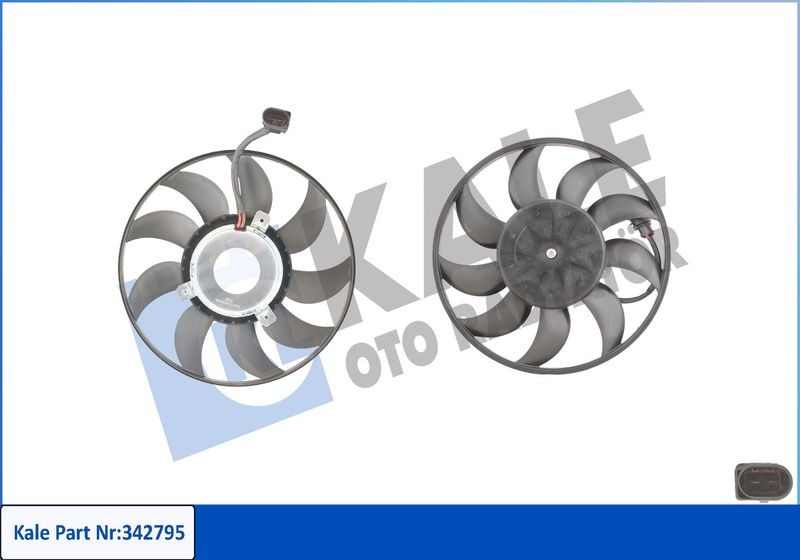 FAN MOTORU (KUCUK OLAN 295mm 200W) GOLF VII 13> LEON 13> PASSAT 15> TIGUAN 16> AUDI A1 15> A3 13> TT image