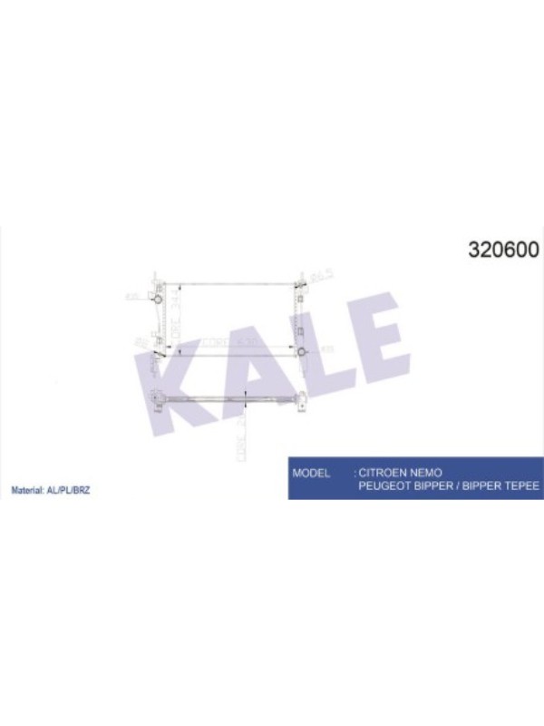 MOTOR SU RADYATORU BIPPER NEMO DV4TD (1,4HDI) FIORINO 1,3JTD MULTIJET 08>
