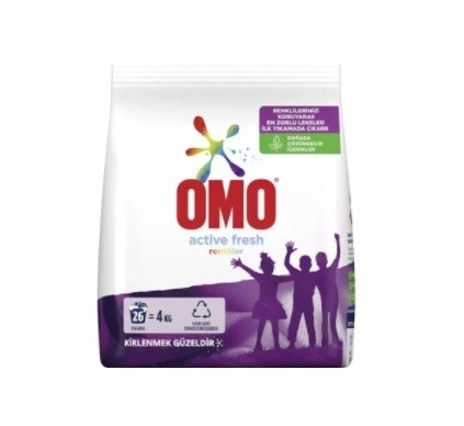 Omomatik Active Fresh Renkliler 4 Kg