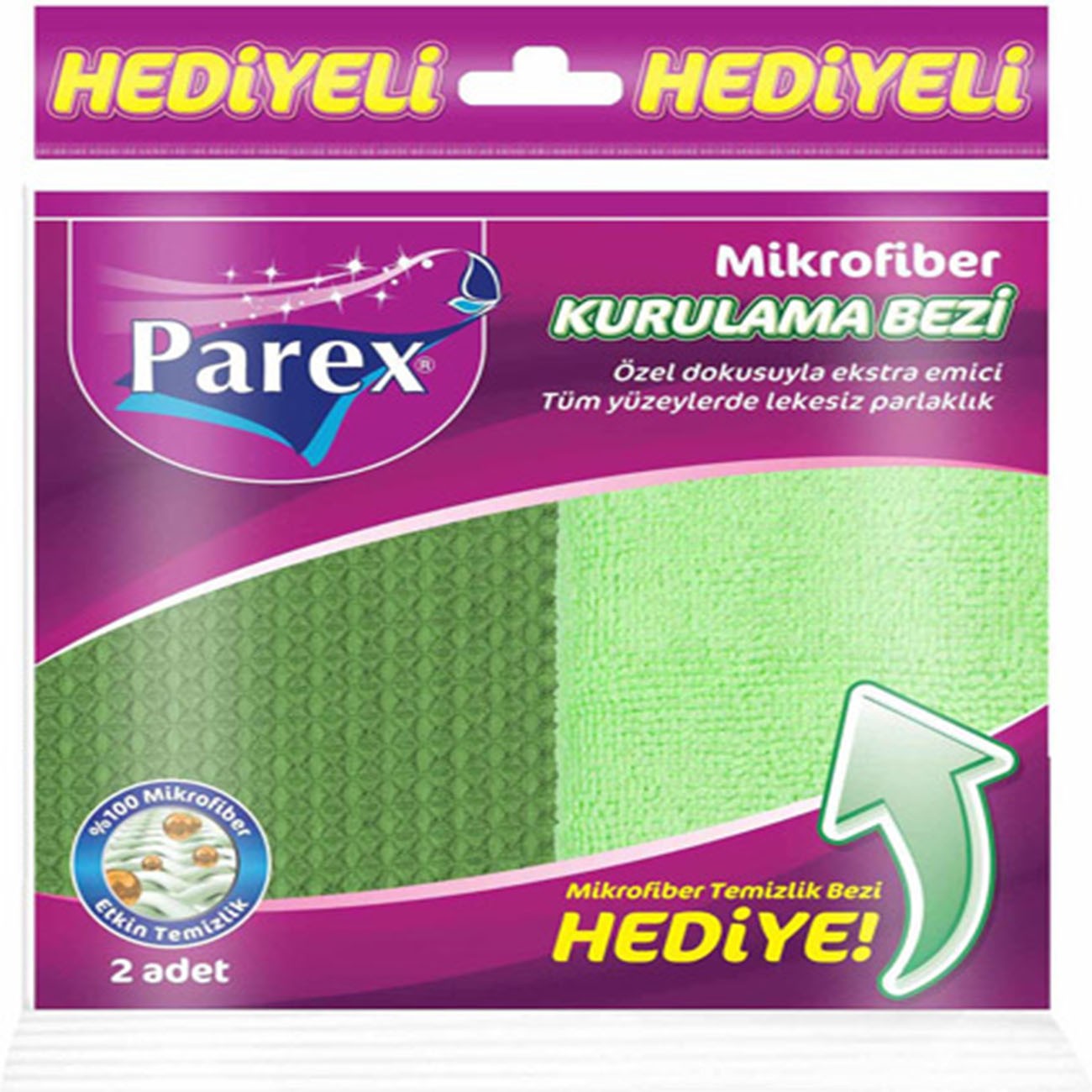 Parex Mikrofiber Kurulama Bezi (Mikrofiber Temizlik Bezi Hediye)