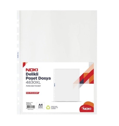 Noki Xl Poşet Dosya 100 Lü 4830Xl