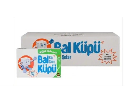 Balküpü Küp şeker 1 Kg * 20 adet 1 Koli