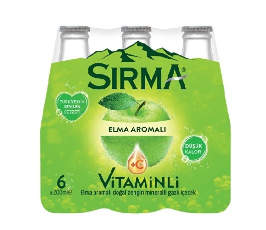 Sırma Elma Aromalı Soda 6 Lı