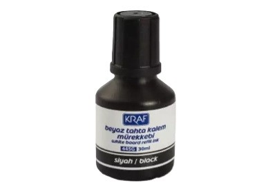 Kraf 445G Beyaz Tahta Kalemi Mürekkebi 30 ml Siyah