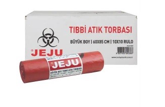 Jeju Tıbbi Atık Torbası 920 60*85 10 Lu*10 Rulo