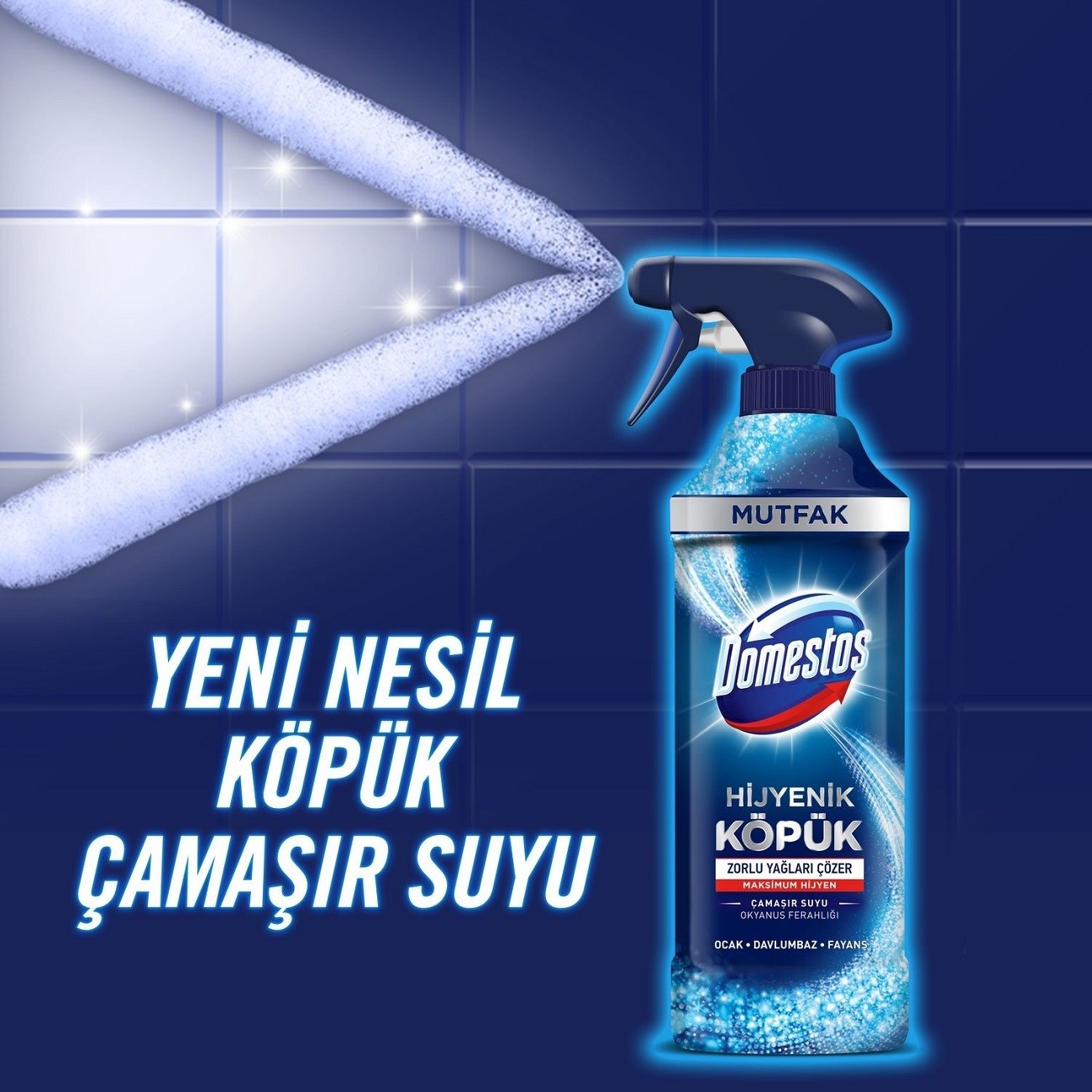 Domestos Köpük Mutfak Okyanus Ferahlığı 450 Ml