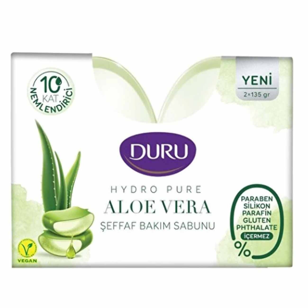 Duru Hydro Pure Katı Sabun Aloevera 135 Gr* 2 Li