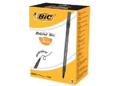 Bic Round Stic Tükenmez Kalem 1.0 Siyah 60'lı Paket