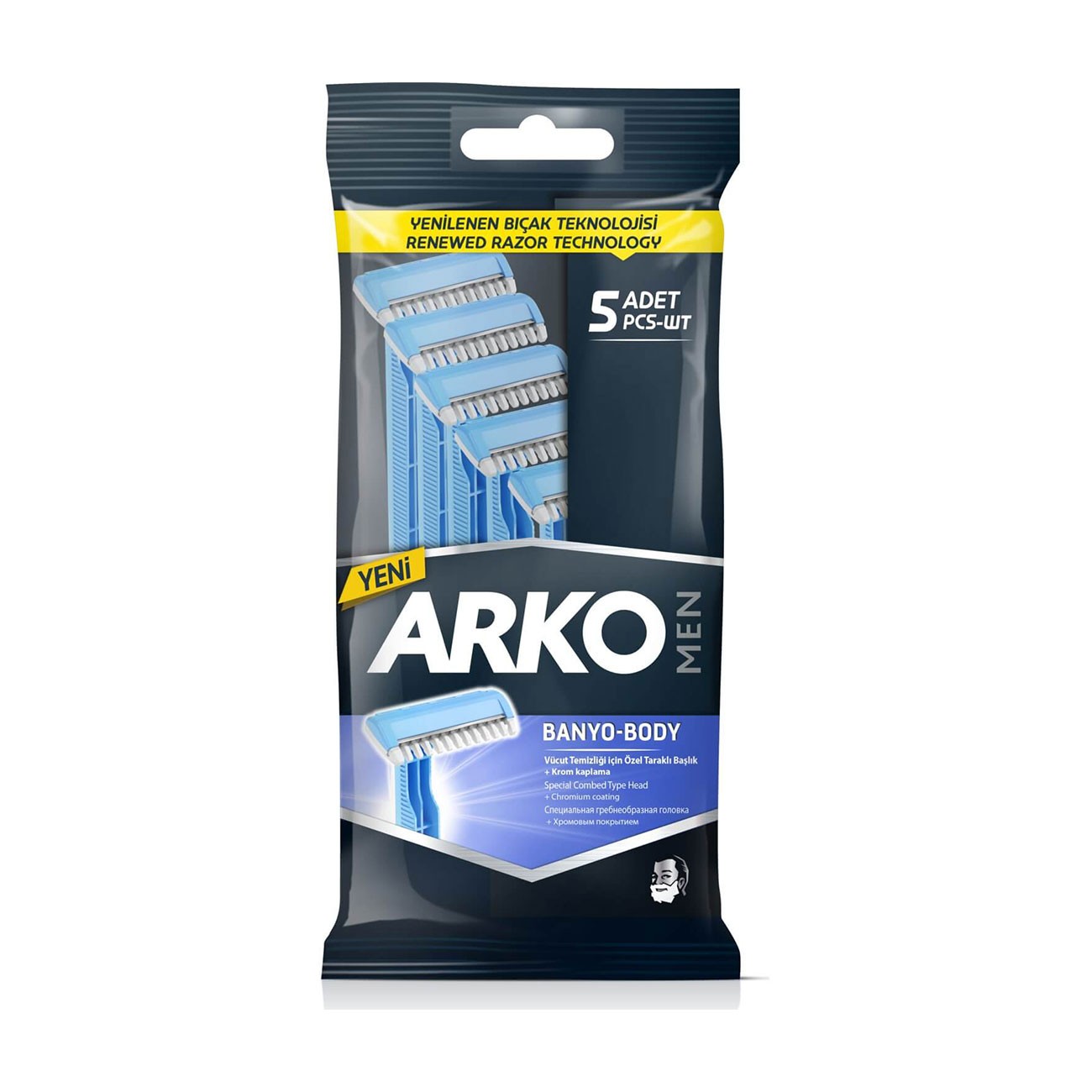 Arko Men T2 Pro Tıraş Bıçağı 5 Li