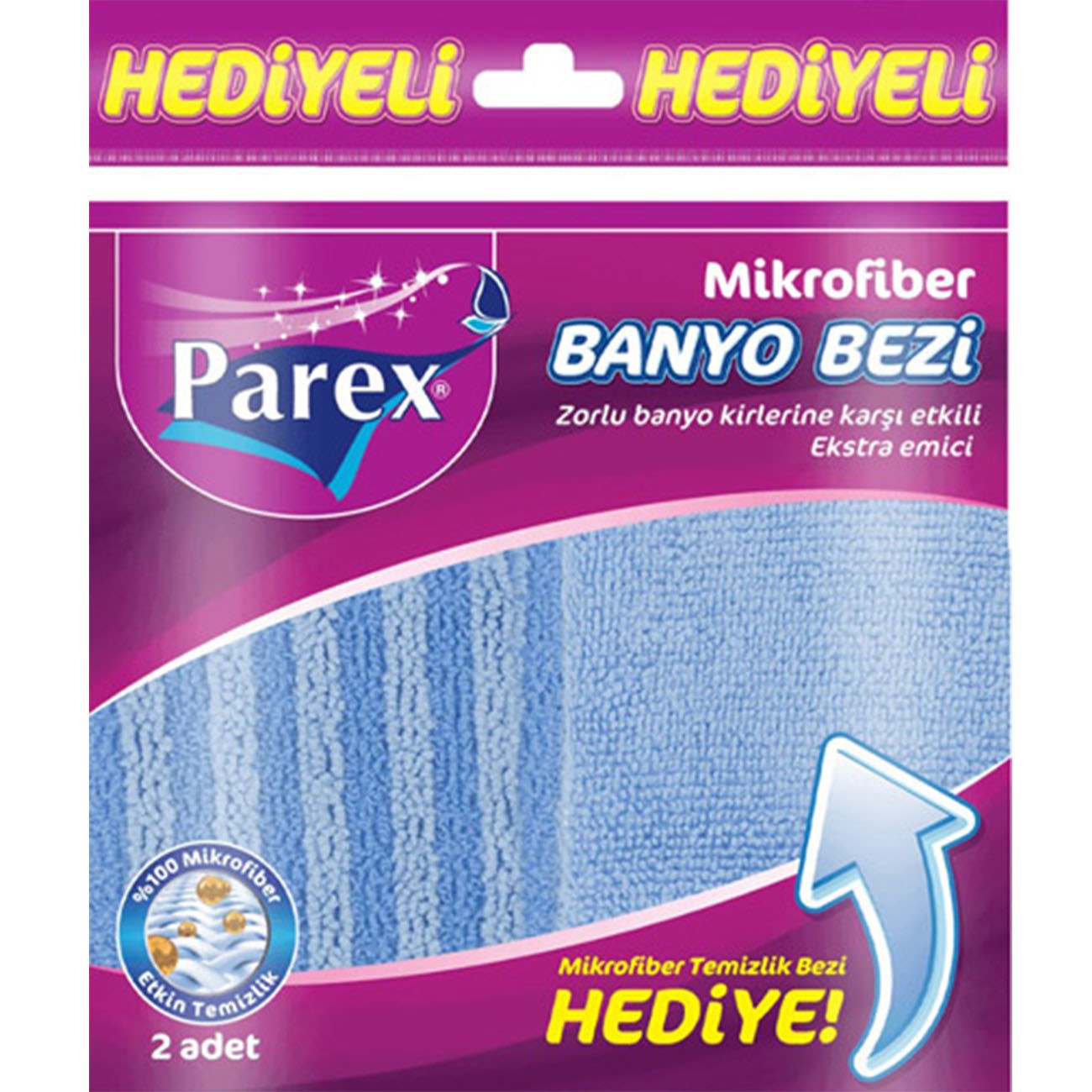 Parex Mikrofiber Banyo Bezi (Mikrofiber Temizlik Bezi Hediye)