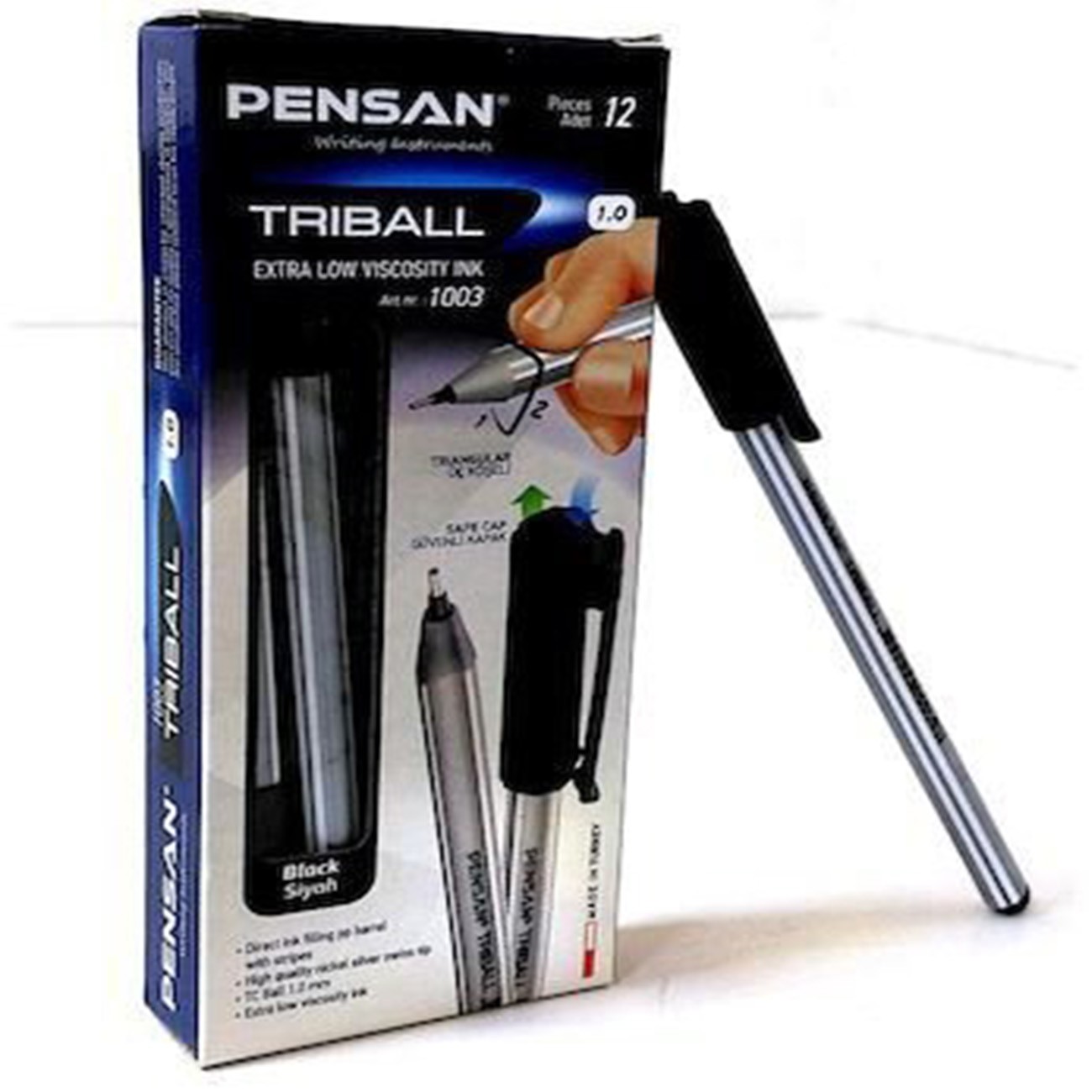 Pensan Triball 1003 Siyah Tükenmez Kalem