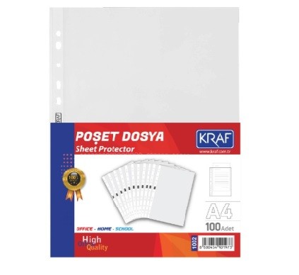 Kraf Poşet Dosya A4 Xl 100 Lü 1002