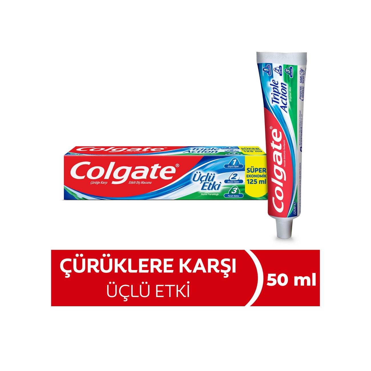 Colgate Diş Macunu Üçlü Etkili 50 Ml