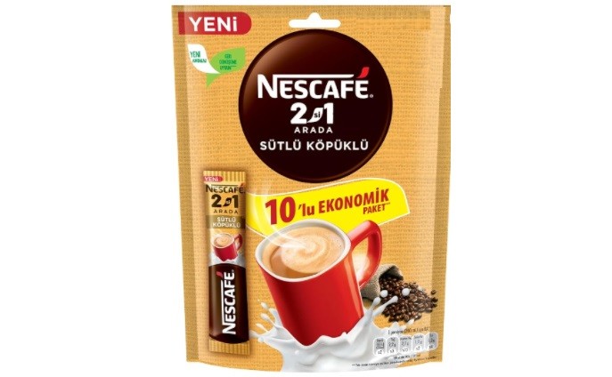 Nescafe 2'si 1 Arada Sütlü Köpüklü 10 Gr*10' Lu Paket