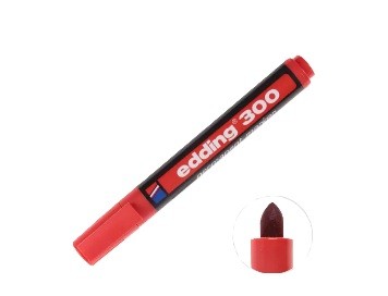 Edding 300 Marker Kalem Yuvarlak Uçlu Kırmızı