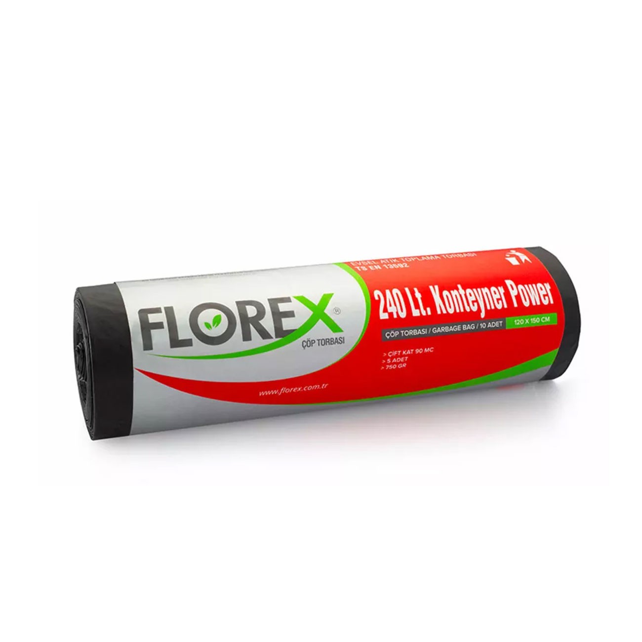 Florex 550 Konteyner Çöp Poşeti 240 Lt*1 Rulo