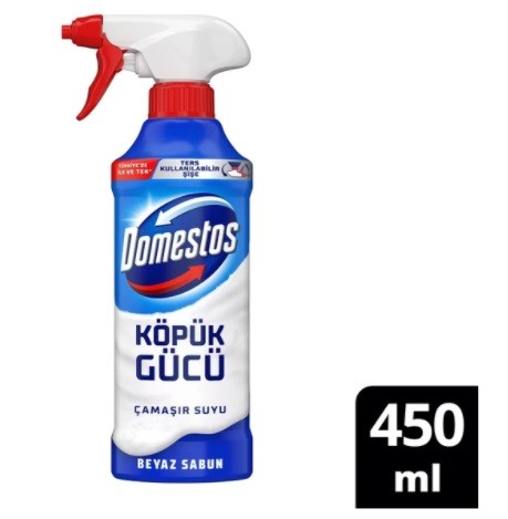 Domestos Köpük Güçü Çamaşır Suyu Beyaz Sabun Ferahlığı 450 Ml