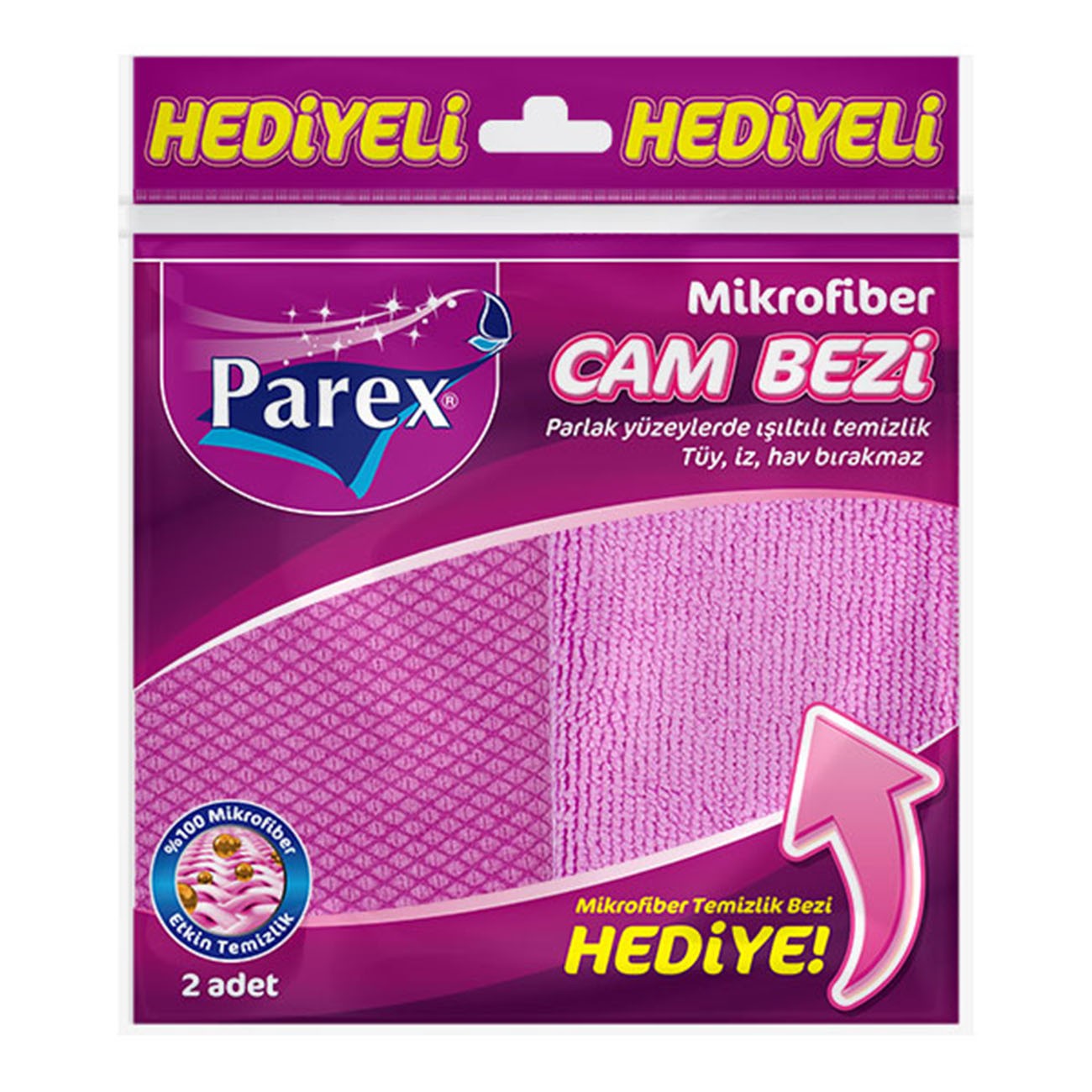 Parex Mikrofiber Cam Bezi (Mikrofiber Temizlik Bezi Hediye)