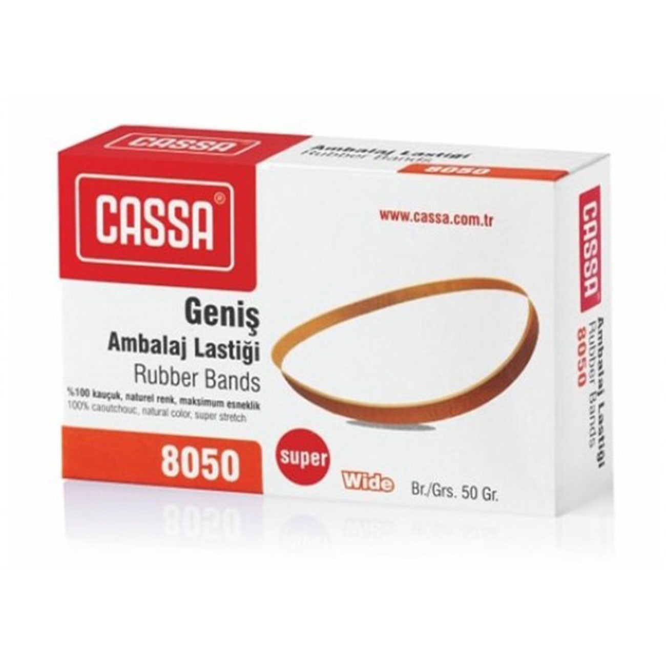 Cassa Geniş Ambalaj Lastiği %100 Kauçuk 8050