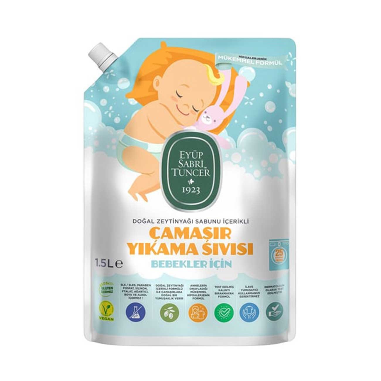 Eyüp Sabri Tuncer Bebek Sıvı Çamaşır Deterjanı 1500 Ml