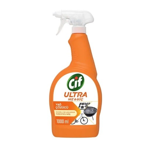 Cif Sprey Ultra Hız Mutfak ve Banyo Yağ Çözücü 1000 Ml