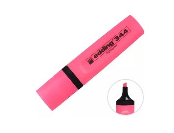 Edding 344 Fosforlu Kalem Pembe