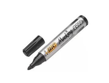 Bic 2000 Marker Kalem Yuvarlak Uç Koli Kalemi Siyah