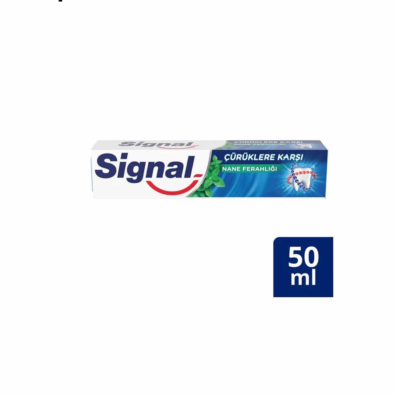 Signal  Diş Macunu Çürüklere Karşı Güçlü Koruma Nane 50 Ml