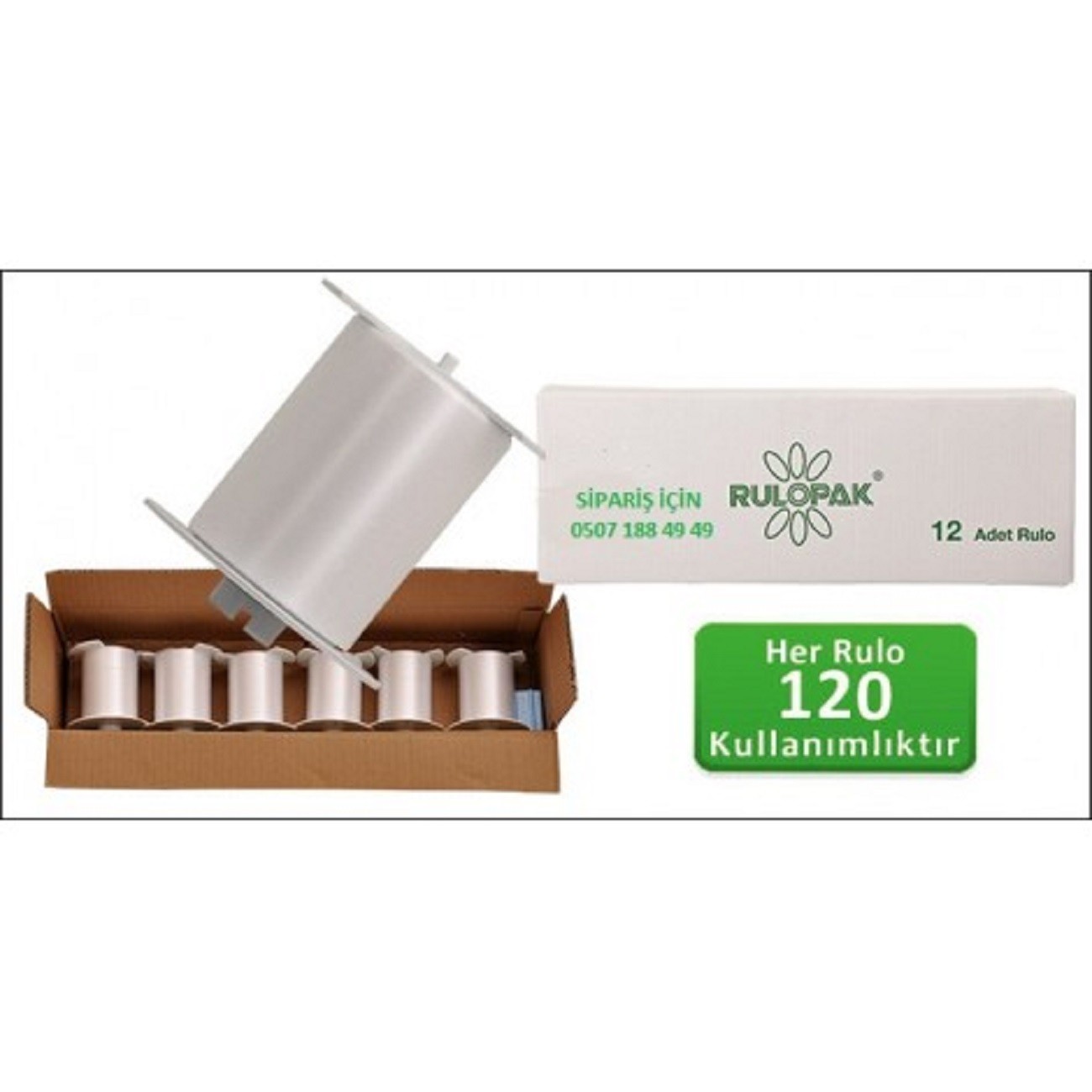 Rulopak Sensörlü Klozet Kapağı Rulosu 12 Li