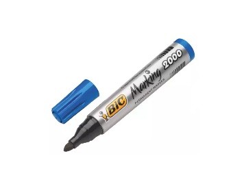 Bic 2000 Marker Kalem Yuvarlak Uç Koli Kalemi Mavi