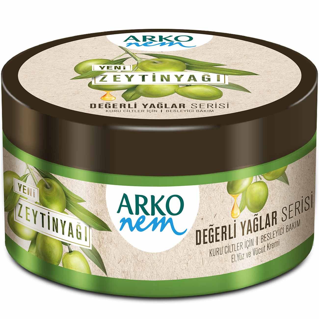 Arko Nem Değerli Yağlar Zeytinyağlı Krem 250 Ml