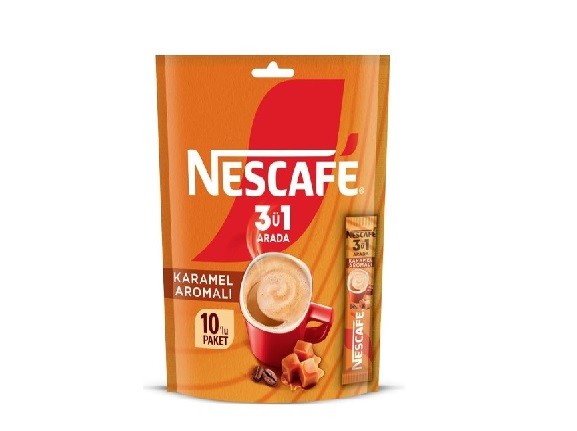 Nescafe 3'ü 1 Arada Karamel Aromalı 17.7 Gr*10 Lu Paket