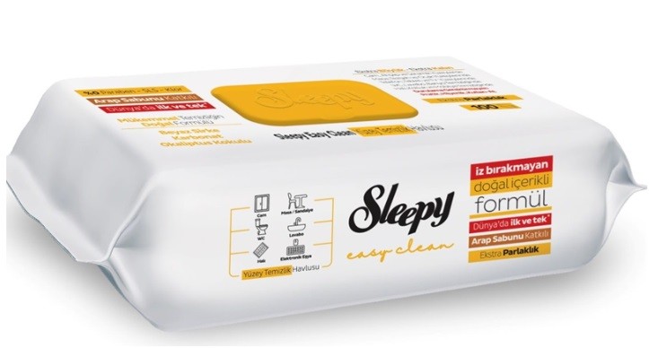 Sleepy Easy Clean Yüzey Temizlik Havlusu Arap Sabunlu 100 Lü