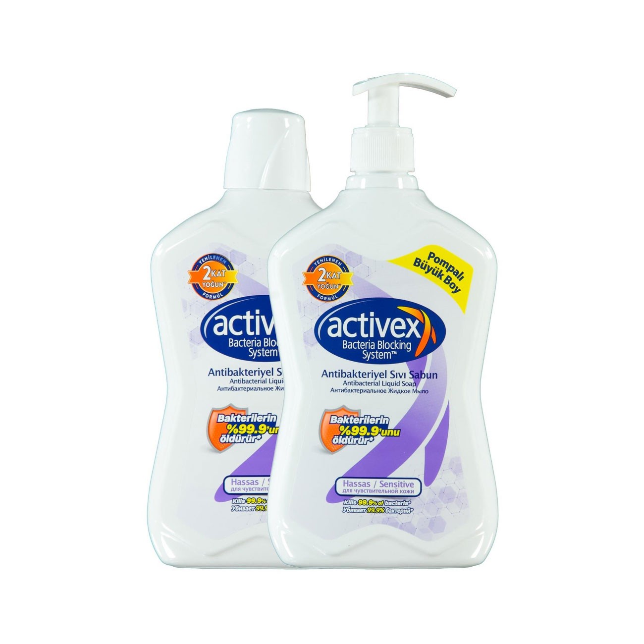 Activex Antibakteriyel Sıvı Sabun Hassas 700 Ml+700 Ml