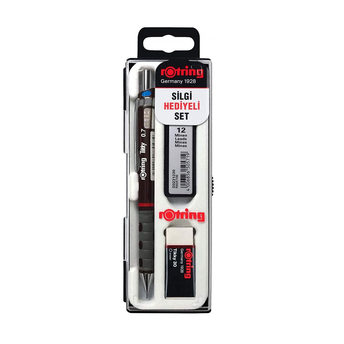 Rotring Versatil Tikky Okul Seti 0.7 Bordo