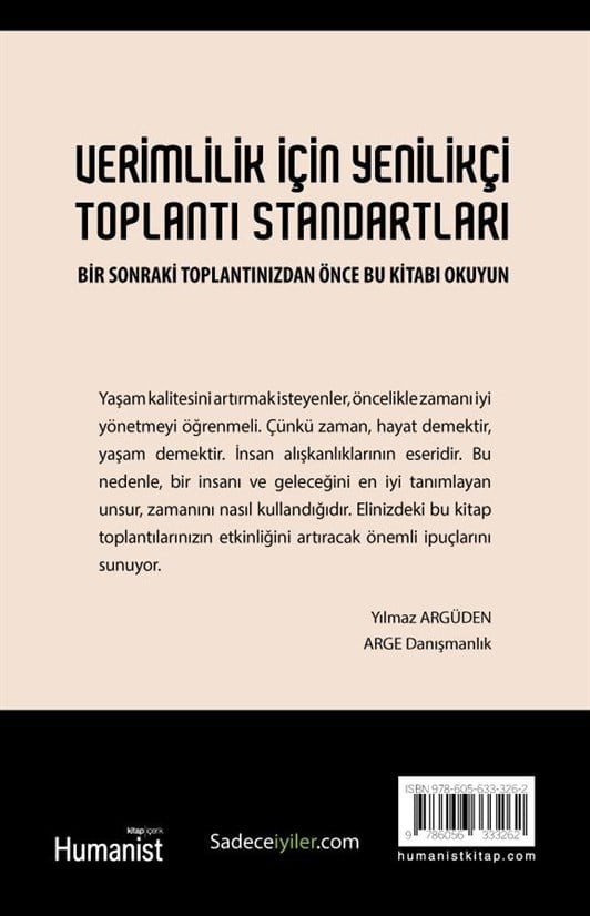 Verimlilik için Yenilikçi Toplantı Yönetimi - Al Pittampalli - 9786056333262