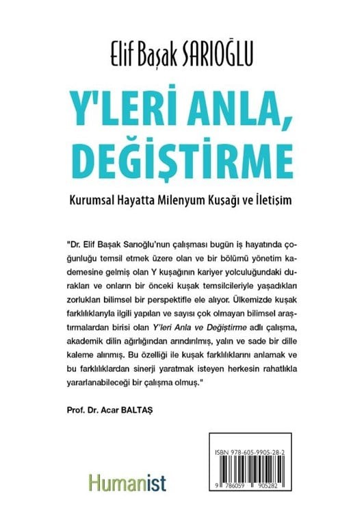 Y'leri Anla Değiştirme - Kurumsal Hayatta Milenyum Kuşağı ve İletişim - Doç. Dr. Elif Başak Sarıoğlu