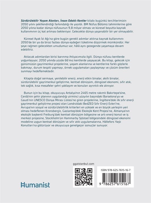 Sürdürülebilir Yaşam Alanları - İnsan Odaklı Kentler - Hülya Uğuz Yedievli