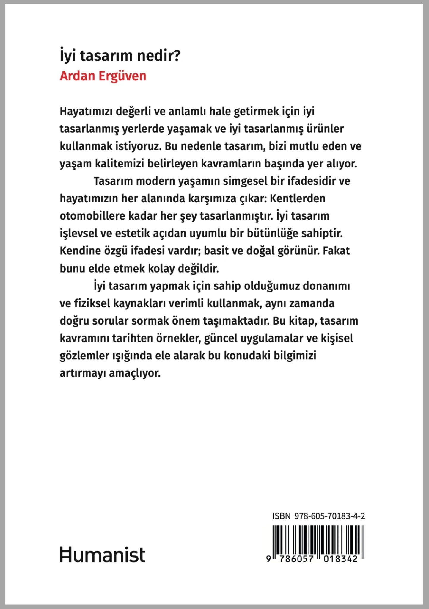 İyi Tasarım Nedir? - Ardan Ergüven