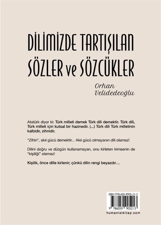 Dilimizde Tartışılan Sözler ve Sözcükler - Orhan Velidedeoğlu - 9786059905213