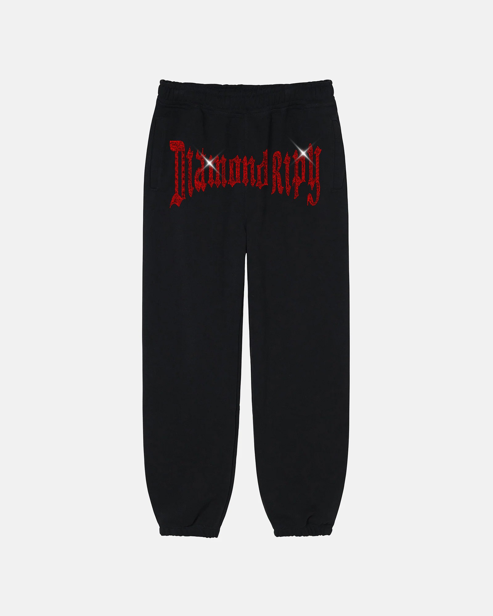 DiamondRipy RED Rhinestone SweatPant