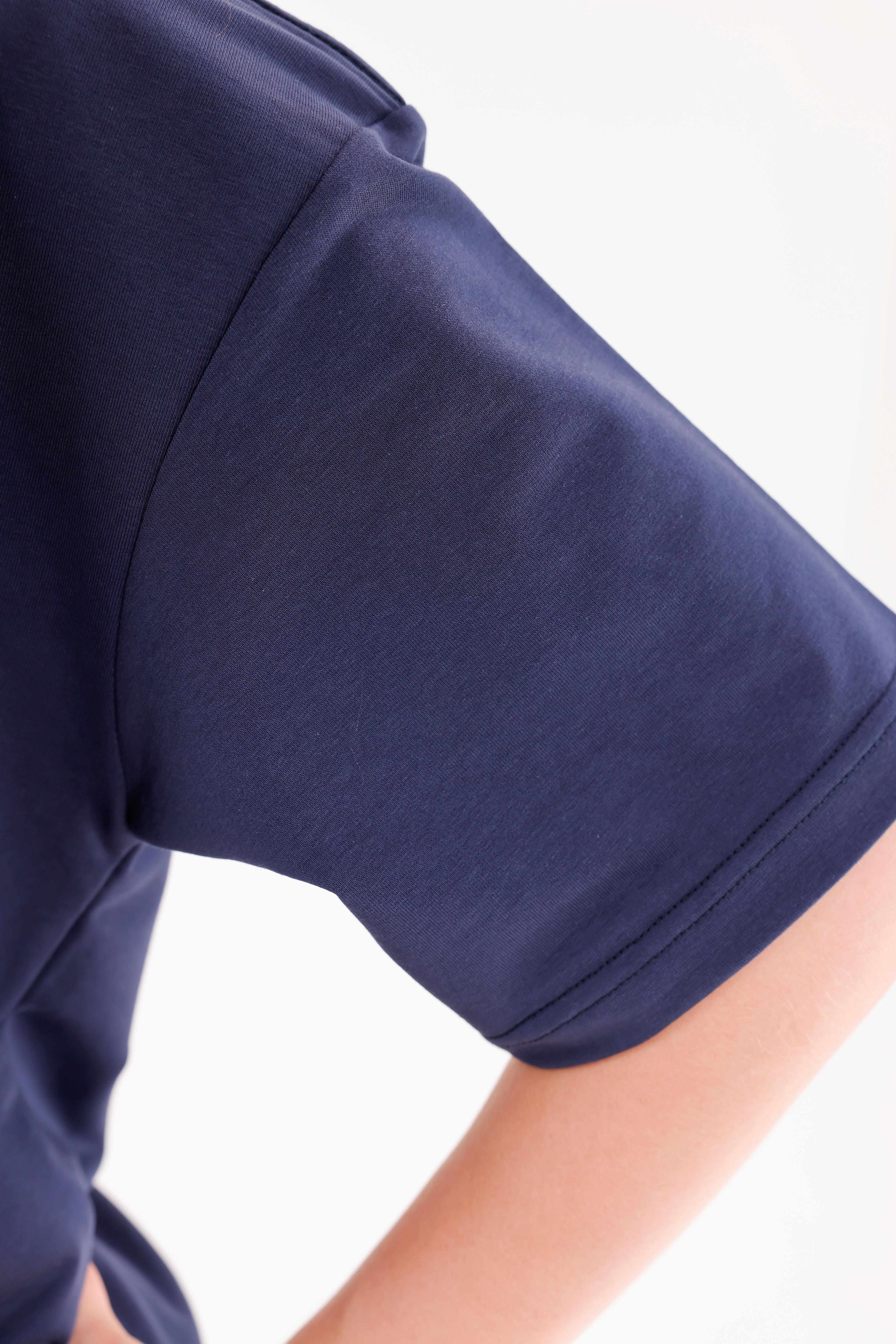 Oversize Unisex Kısa Kollu Bisiklet Yaka T-Shirt