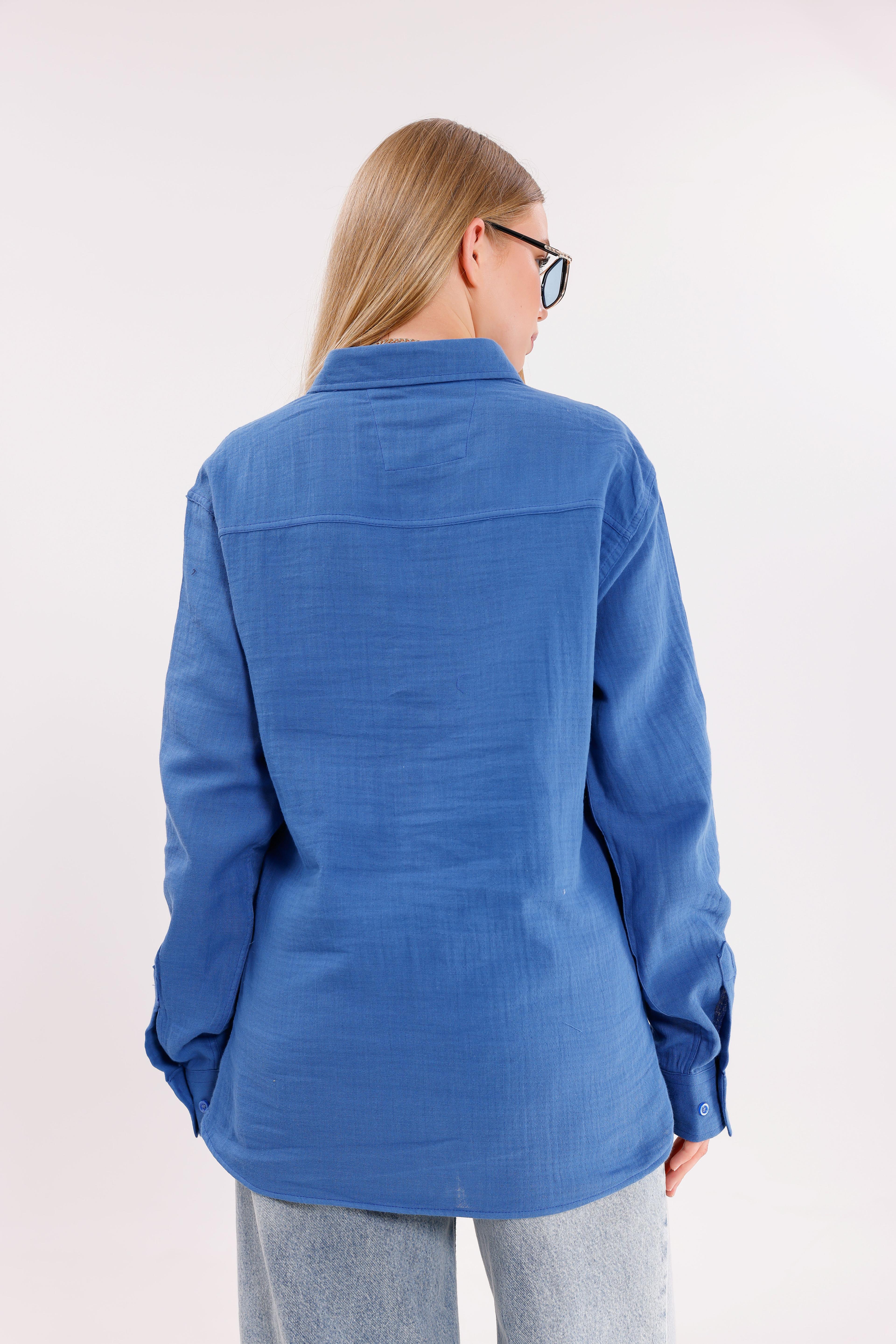 Uzun Kollu Oversize Unisex Gömlek