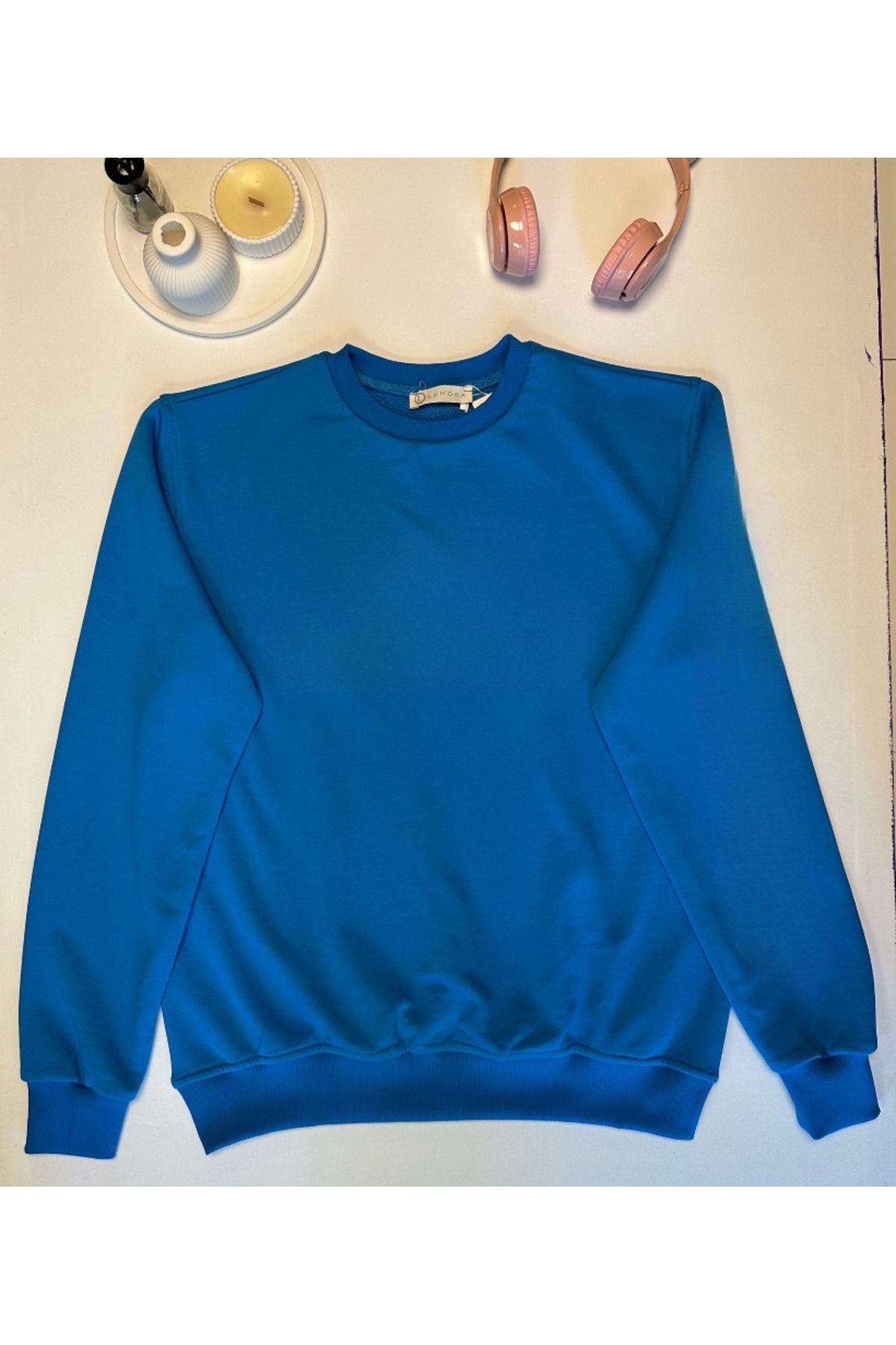 Mavi %100 Pamuk Oversize Basic Sweatshirt