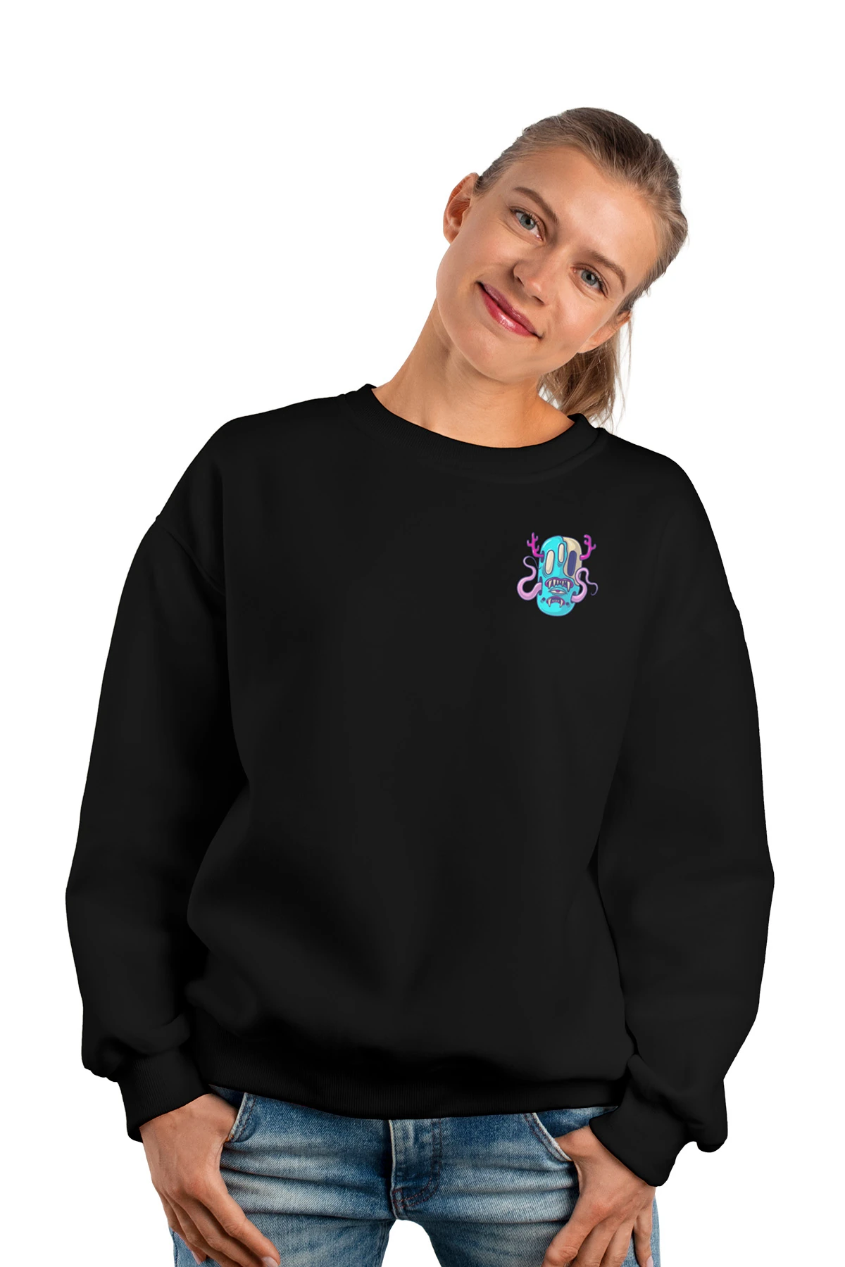 Void “Ghost Coil Mini” Oversize Sweatshirt (%100 Pamuk, Unisex)