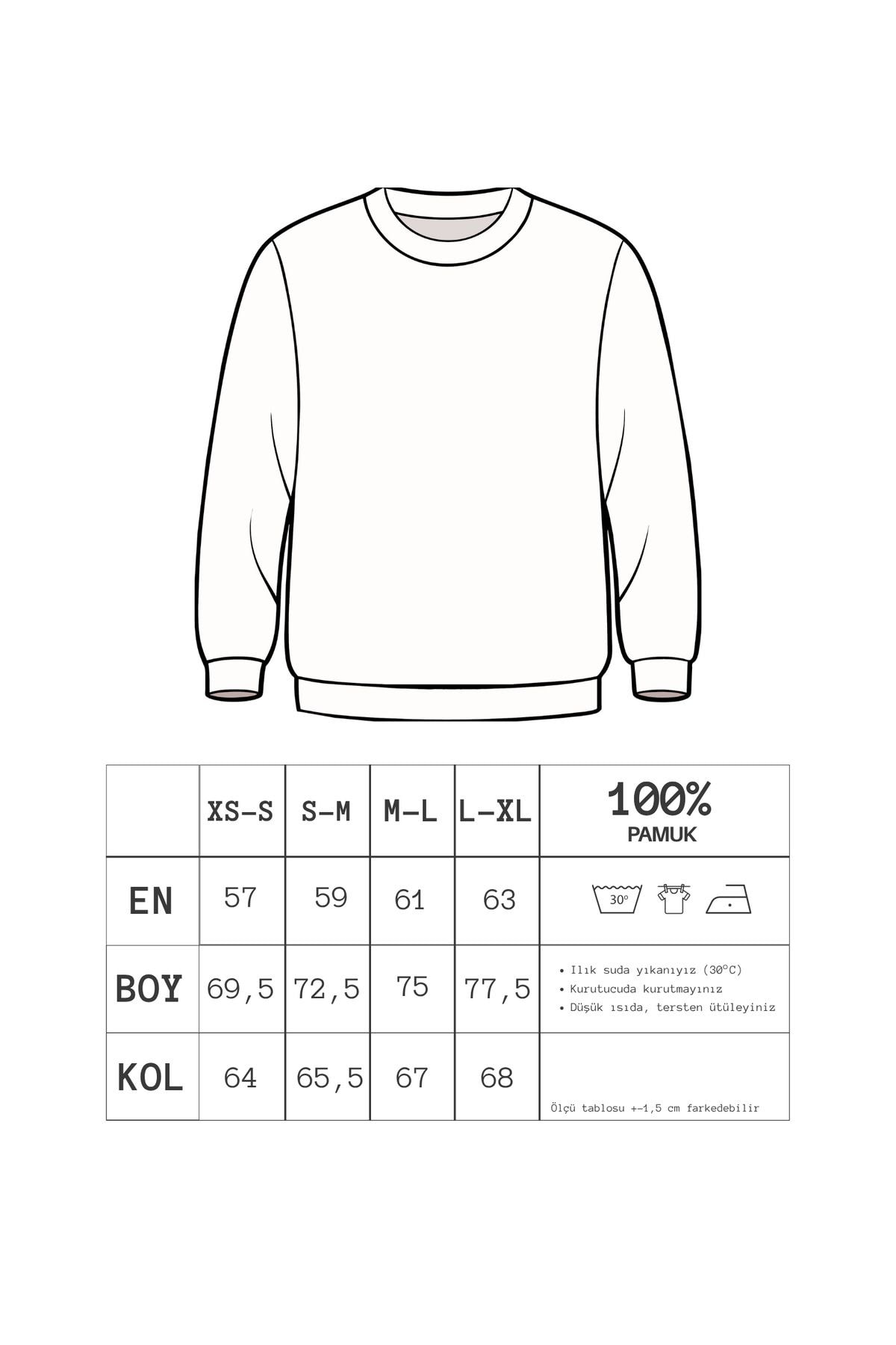 Mavi %100 Pamuk Oversize Sweatshirt | “Small Steps Lead To Success” 