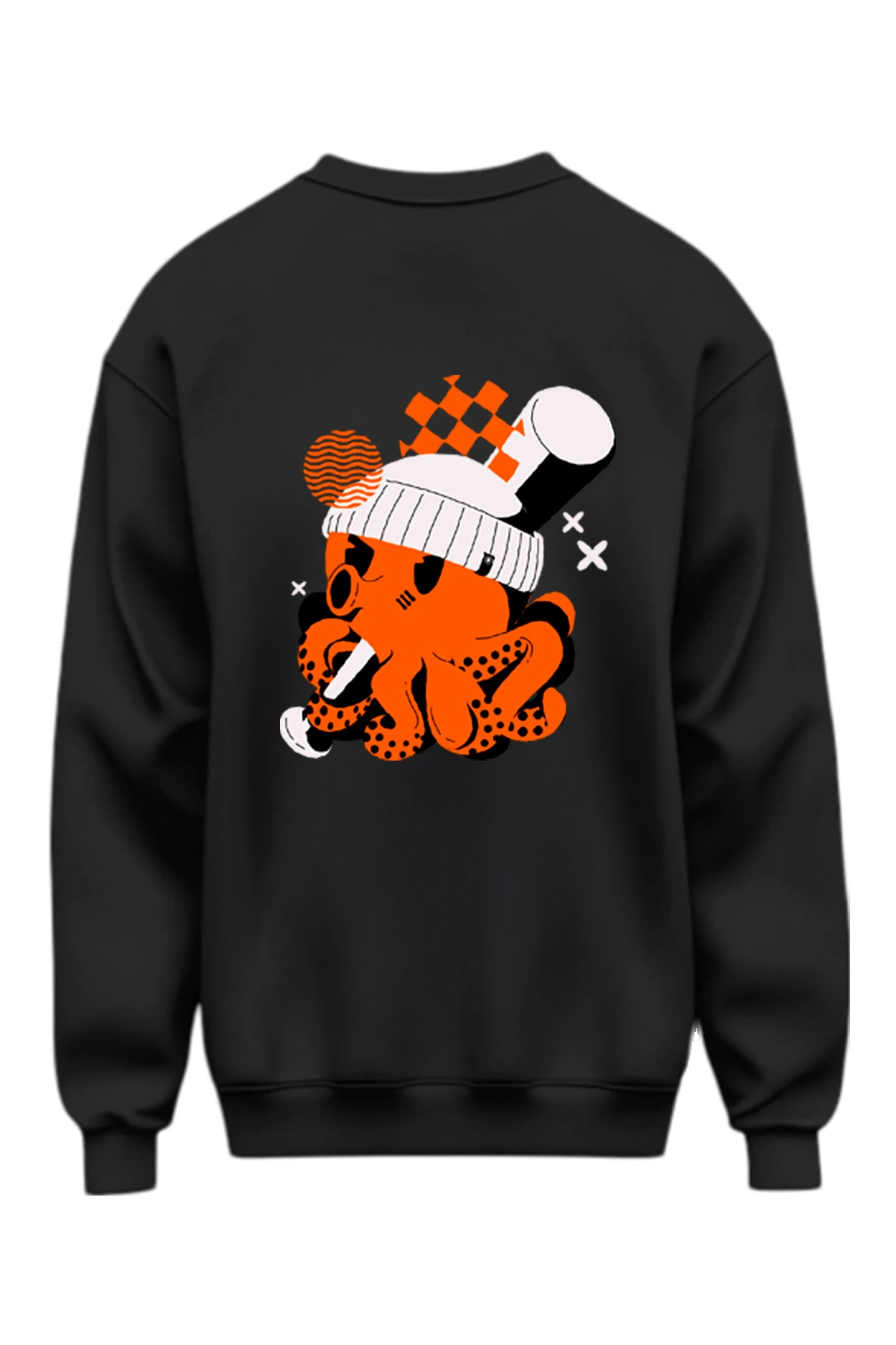 Humo “Strike Octo” Oversize Sweatshirt (%100 Pamuk, Unisex)