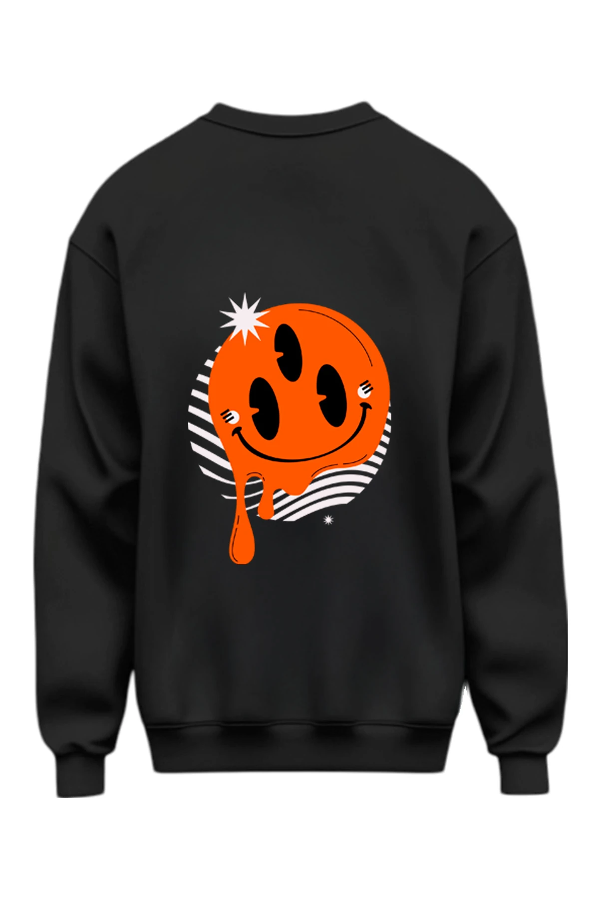 Humo “Drip Smile” Oversize Sweatshirt (%100 Pamuk, Unisex)