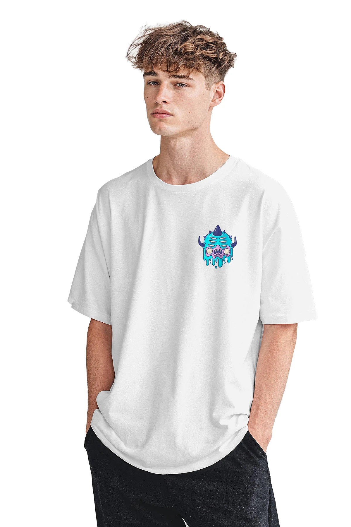 Void “Oni Frost Mini” Oversize Tişört (%100 Pamuk, Unisex)